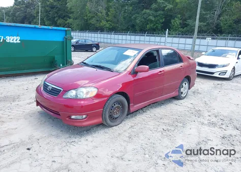 2005 Toyota Corolla S z USA, uszkodzony, nr VIN 1NXBR32E75Z401503